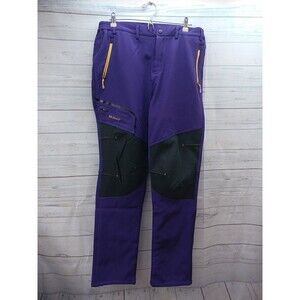 Outdoor Sports Hiking Waterproof Lined Pants Waist 36"-40" x 31" Zipper Pockets
